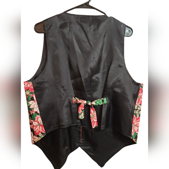 Vintage 90's Ivy Clubs Christmas Winter Scene Vest EUC L/XL - Picture 7 of 8